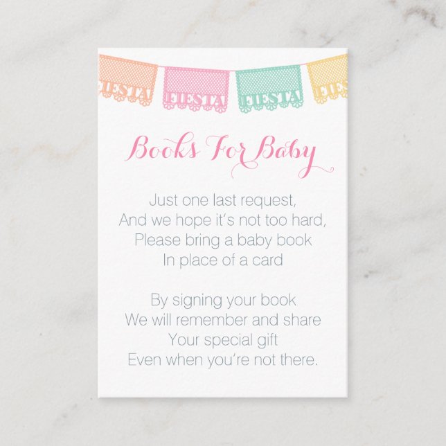 Carte D'accompagnement Taco Fête pour Bébé Livres Pour Bébé (Devant)