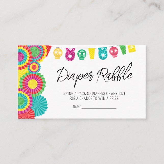 Carte D'accompagnement Taco Mexicain 'Bout A Baby shower Déchets Raffle (Devant)