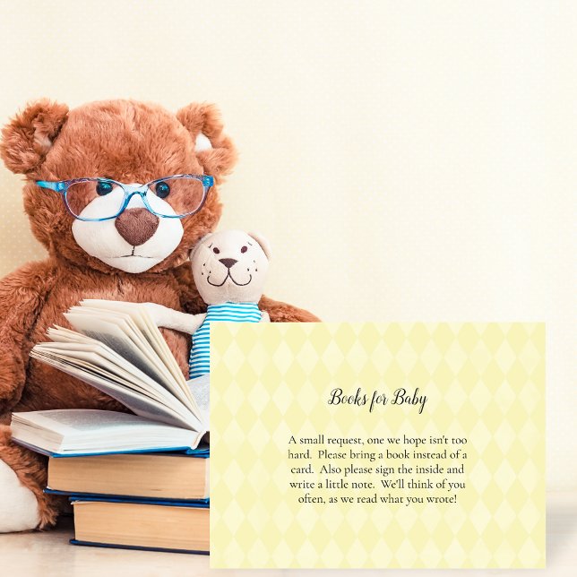 Carte D'accompagnement Tan Bunny Rabbit Livres Pour Baby shower Game (Créateur téléchargé)