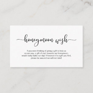 Carte D'accompagnement Tapis noir moderne, Mariage lune de miel