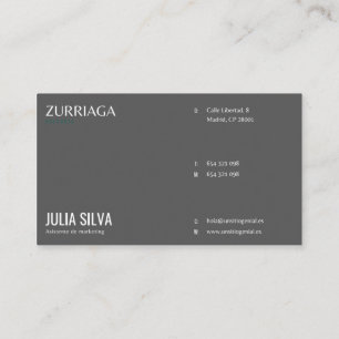 Carte D'accompagnement Tarjeta de presentacion