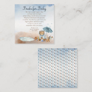 Carte D'accompagnement Teddy Bear Bearly Wait Books for Baby shower