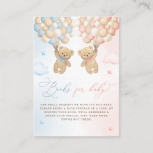 Carte D'accompagnement Teddy Bear Genre Reveale Demande de livre