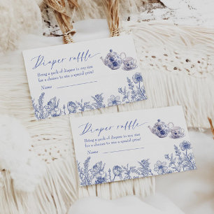 Carte D'accompagnement Temps Pour Thé Toile Baby shower Déchets Raffin