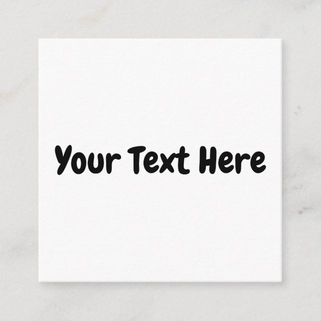 Carte D'accompagnement Texte personnalisé (Devant)