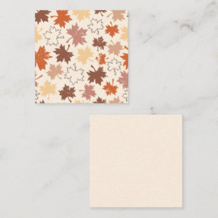 Carte D'accompagnement Thanksgiving jour design, automne feuilles naturel