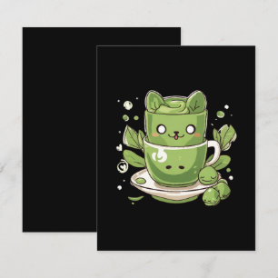 Carte D'accompagnement thé vert matcha