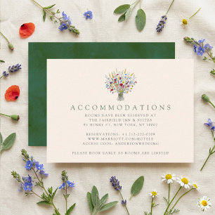 Carte D'accompagnement The Wildflower Meadow Wedding Suite -