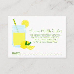 Carte D'accompagnement Ticket au Baby shower de limonade