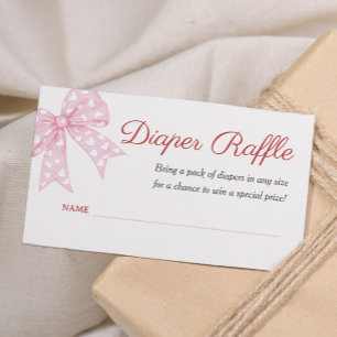 Carte D'accompagnement Ticket Baby shower Déchets de la chèvre rose