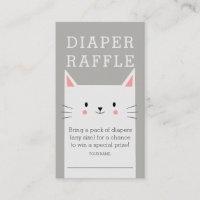 Ticket de Baby shower de chats Kitty