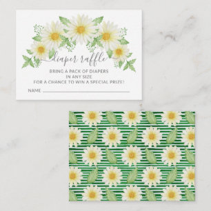 Carte D'accompagnement Ticket de Baby shower frais de la marguerite