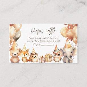 Carte D'accompagnement Ticket de tombola de couche pour animaux de Baby S