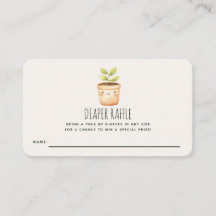 Carte D'accompagnement Ticket de tombola de couche pour Baby Shower Littl