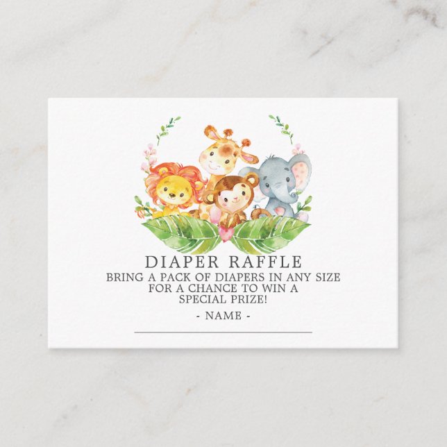 Carte D'accompagnement Ticket de tombola de couche pour Baby Shower Sweet (Devant)