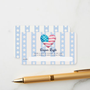 Carte D'accompagnement Ticket de tombola de couche pour garçon Baby Showe