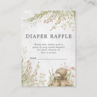 Ticket de tombola de couches pour Baby Shower | An