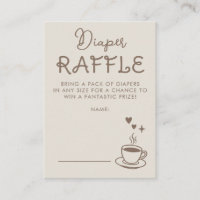 Ticket de tombola de couches pour café Espresso Ba