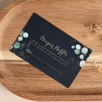 Ticket Eucalyptus Gold Floral Blue Diaper