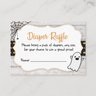 Carte D'accompagnement Ticket Halloween Baby shower Éffrayant Refle