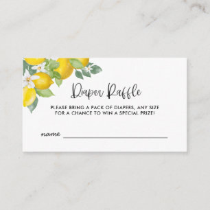 Carte D'accompagnement Tickets au Baby shower de tomates Citrus