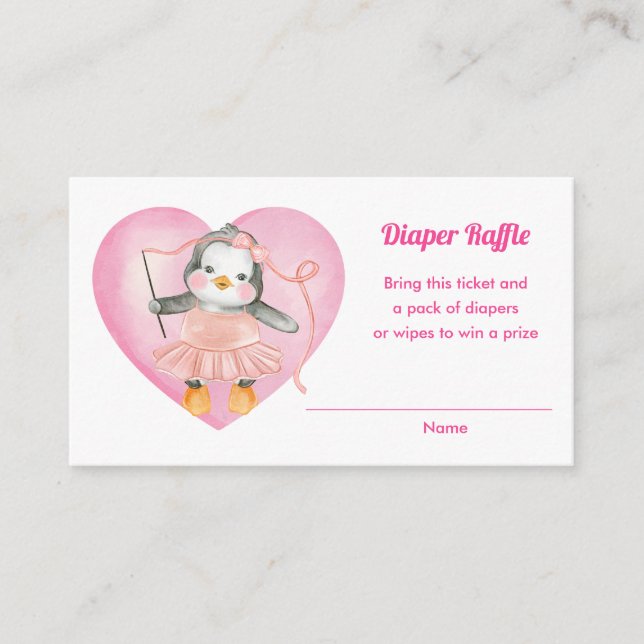 Carte D'accompagnement Tickets de roussettes en Baby shower rose (Devant)