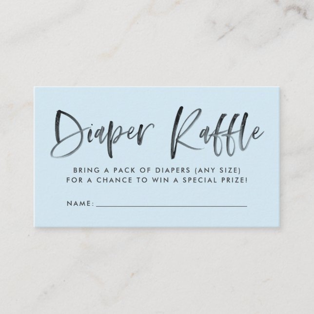 Carte D'accompagnement Tickets de rousseur de Baby shower bleu moderne (Devant)
