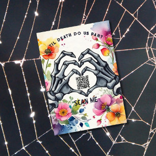 Carte D'accompagnement Til Death Do Us Part Gothique Mariage Détails
