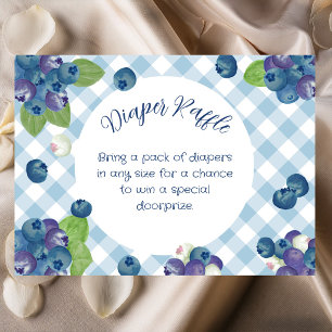 Carte D'accompagnement Tirage au sort de couche Berty Sweet Blue Gingham