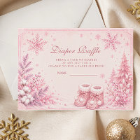 Tirage au sort de couche Pink Little Snowflake