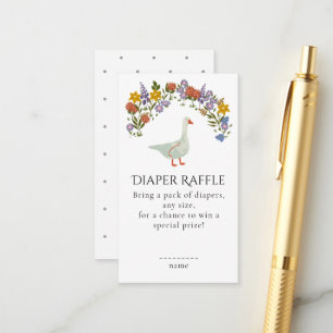 Carte D'accompagnement Tirage au sort de couche pour fleurs sauvages de M