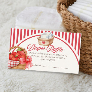 Carte D'accompagnement Tirage au sort de couches bébé Shower La Prunelle 