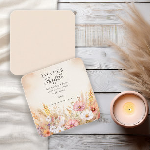 Carte D'accompagnement Tirage au sort de couches Elegant Prairie d'Automn