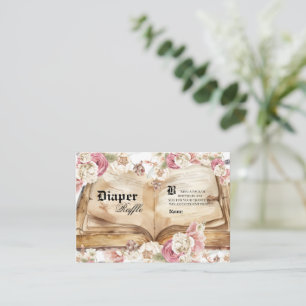 Carte D'accompagnement Tirage au sort de couches pour Baby Shower de cont