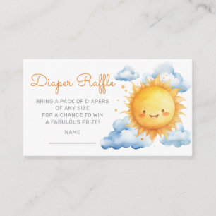 Carte D'accompagnement Tirage au sort de couches Voici venir le fils Baby