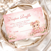 Tirage au sort du lange floral lapin rose
