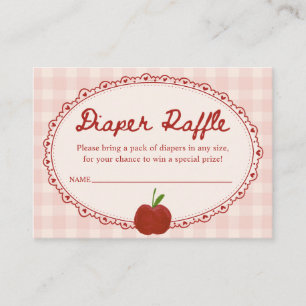 Carte D'accompagnement Tirage de couche Apple of Our Eye Gingham Baby Sho