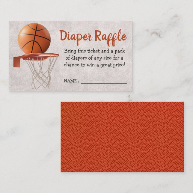 Carte D'accompagnement Tirage de couche Baby Shower sur le thème des spor (Devant / Derrière)