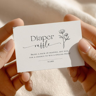 Carte D'accompagnement Tirage de couche bébé minimaliste en ligne pour Ba