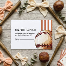 Tirage de couche bébé Vintage Baseball Shower pour