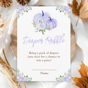 Carte D'accompagnement Tirage de couche Floral citrouilles violettes
