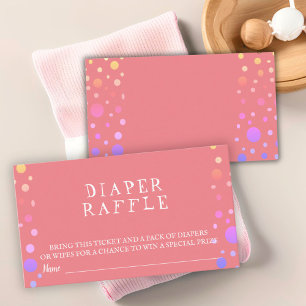 Carte D'accompagnement Tirage de couche motif point rose coloré mignon