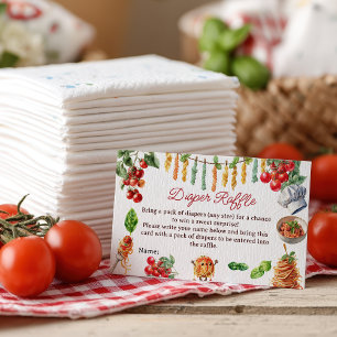 Carte D'accompagnement Tirage de couche pour Baby Shower sur le thème des