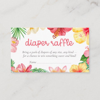 Carte D'accompagnement Tirage de couche pour bébé Aloha