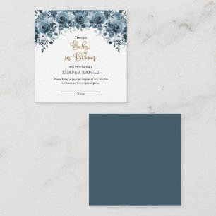 Carte D'accompagnement Tirage de couche pour bébé garçon floral aquarelle