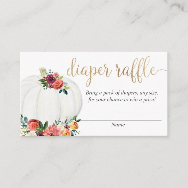 Carte D'accompagnement Tirage de couche pour bébé neutre avec fleurs d'au (Devant)