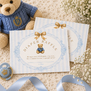 Carte D'accompagnement Tirage de couche pour ours en peluche polo rayures