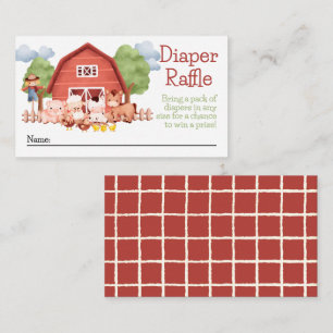 Carte D'accompagnement Tirage de couche Red Barn Farm