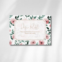 Tirage de couche romantique rose vert floral ruban