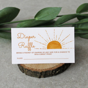 Carte D'accompagnement Tirage de Couches Bébé Fête Prénatale du Dimanche 